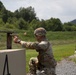 Command Sgt. Maj. Hammack Shoot Off competitors are tested with M9 marksmanship