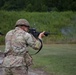 Cmd. Sgt. Maj. Hammack Shoot Off Competitors are tested with dominant and non-dominant hand M4 marksmanship