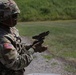 1092nd Engineer Battalion Cmd. Sgt. Maj. Hammack Shoot Match contenders compete in a rifle to pistol transition drill
