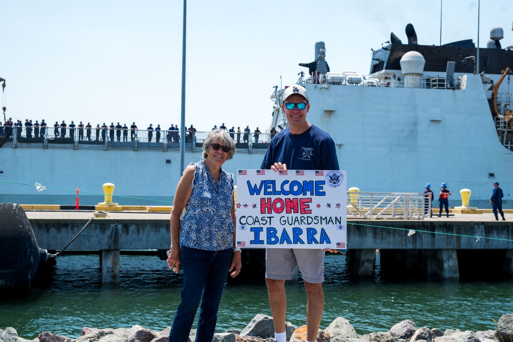 Coast Guard Cutter Bertholf Returns to Home Port on Aug. 10, 2025