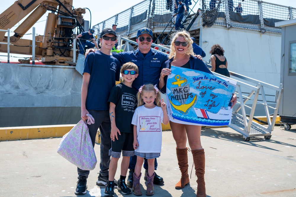 Coast Guard Cutter Bertholf Returns to Home Port on Aug. 10, 2025