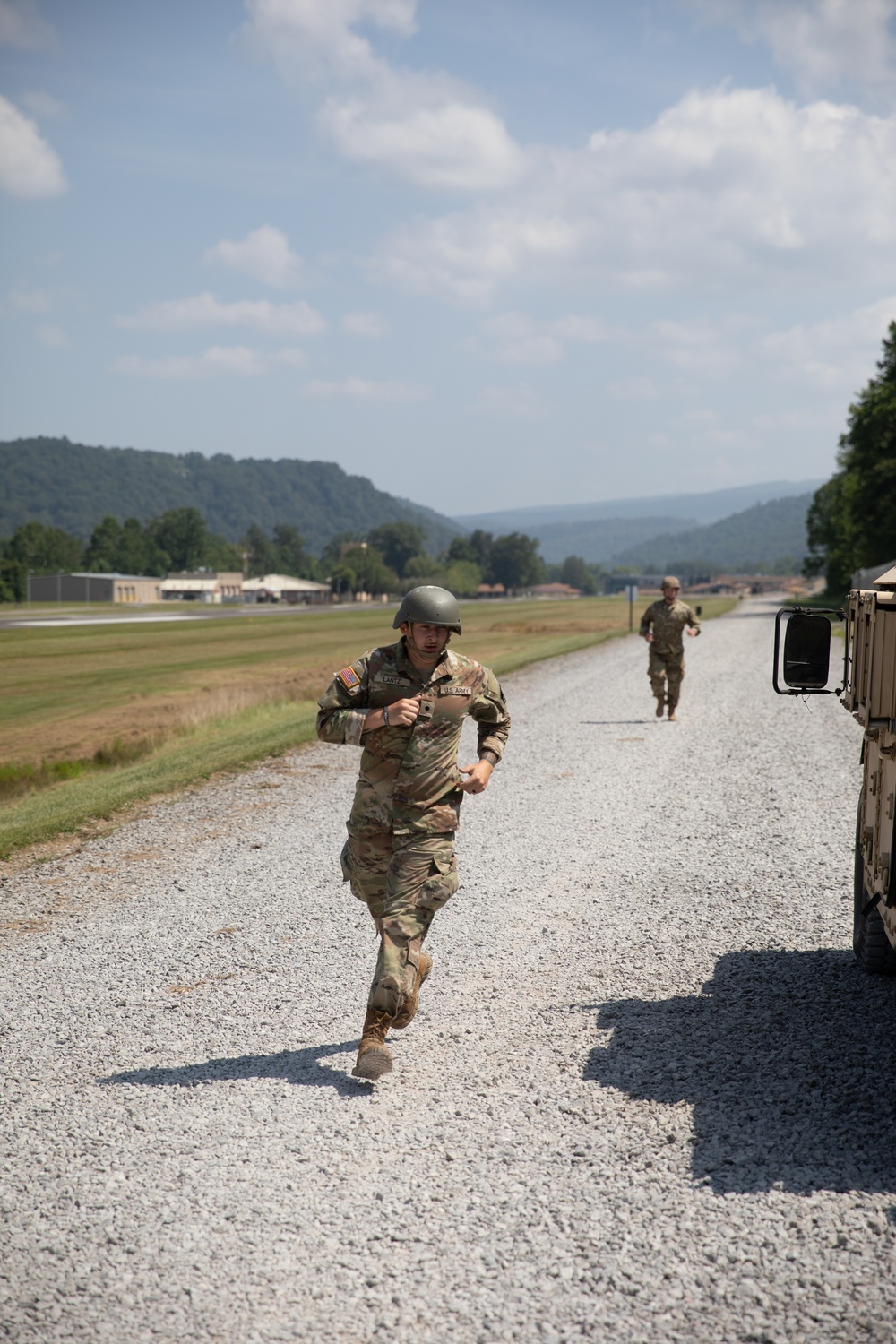 1092nd Engineer Battalion Cmd. Sgt. Maj. Hammack Shoot Match competitors are physically tested with a stress shoot
