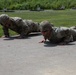 1092nd Engineer Battalion Cmd. Sgt. Maj. Hammack Shoot Match competitors are physically tested with a stress shoot