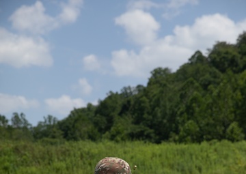 1092nd Engineer Battalion Cmd. Sgt. Maj. Hammack Shoot Match competitors are physically tested with a stress shoot