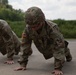 1092nd Engineer Battalion Cmd. Sgt. Maj. Hammack Shoot Match competitors are physically tested with a stress shoot