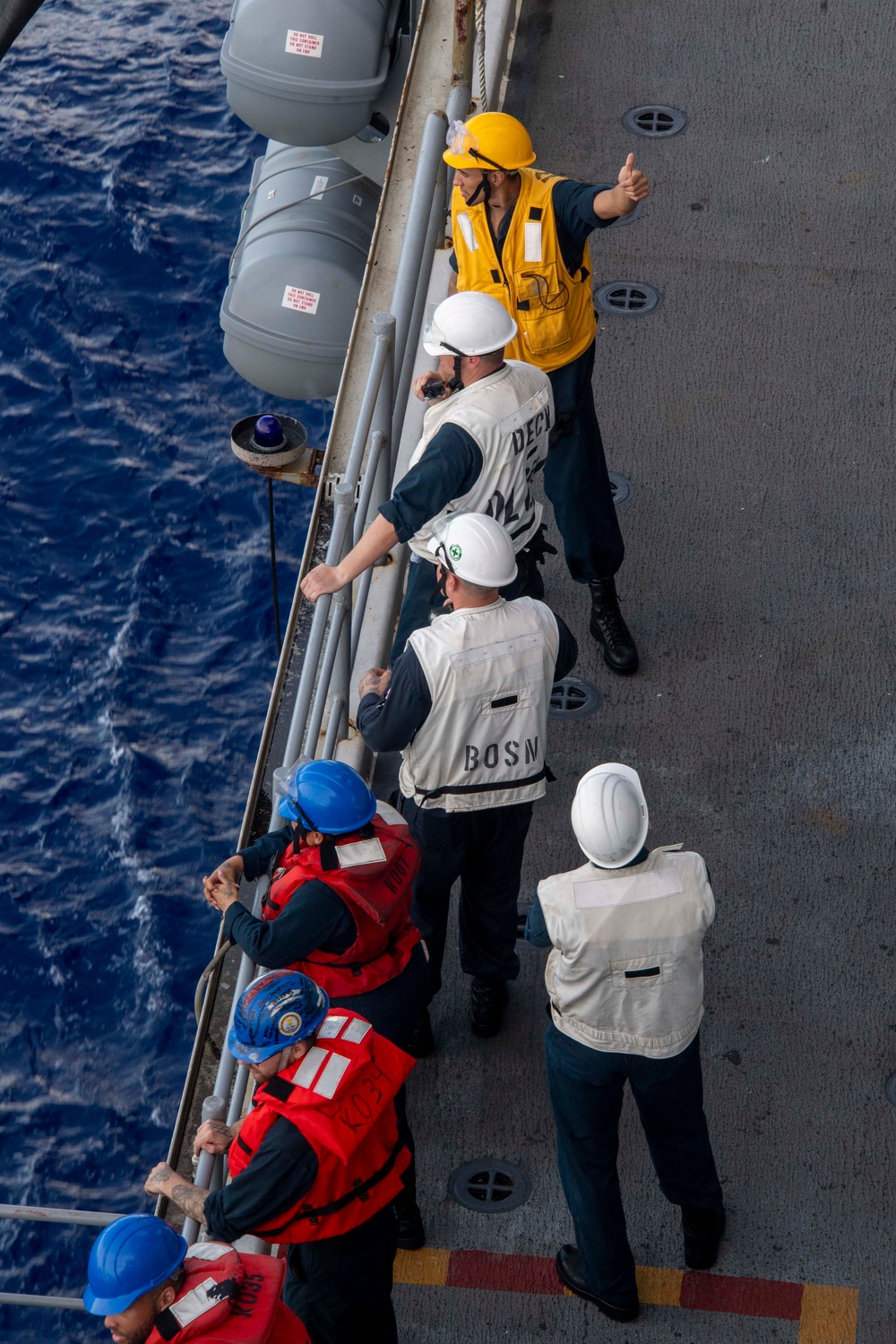 USS America (LHA 6) Conducts Fueling at Sea with USS Robert Smalls (CG 62)