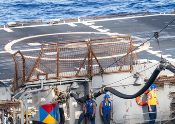 USS America (LHA 6) Conducts Fueling at Sea with USS Robert Smalls (CG 62)
