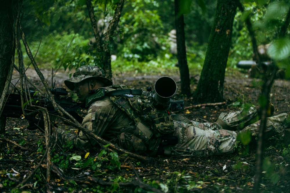 Brutal Company 4-9IN Conducts Blank-Fire React-to-Contact and Squad Attack Training