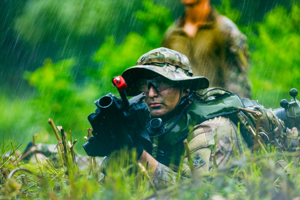 Brutal Company 4-9IN Conducts Blank-Fire React-to-Contact and Squad Attack Training