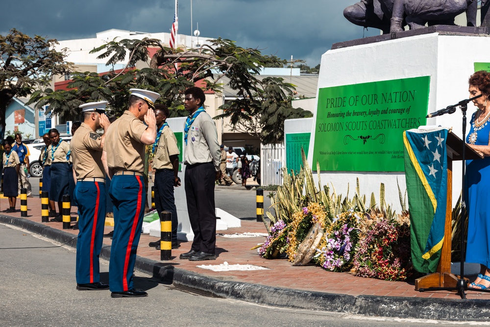 MRF-D 25.3: Commemoration of Solomon Island Scout Coastwatchers