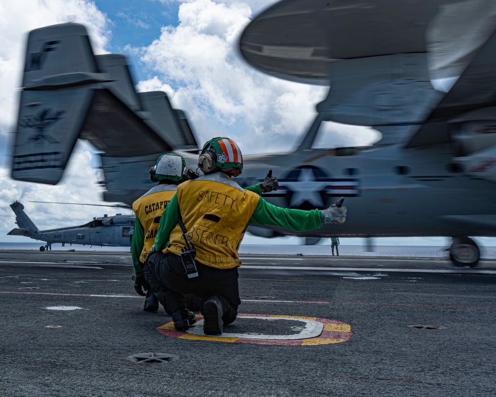 George Washington Conducts Flight Operations