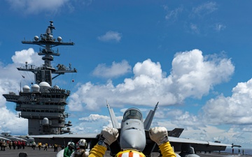 George Washington Conducts Flight Operations