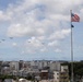 MV-22B Ospreys with VMM-265 fly in formation over Okinawa