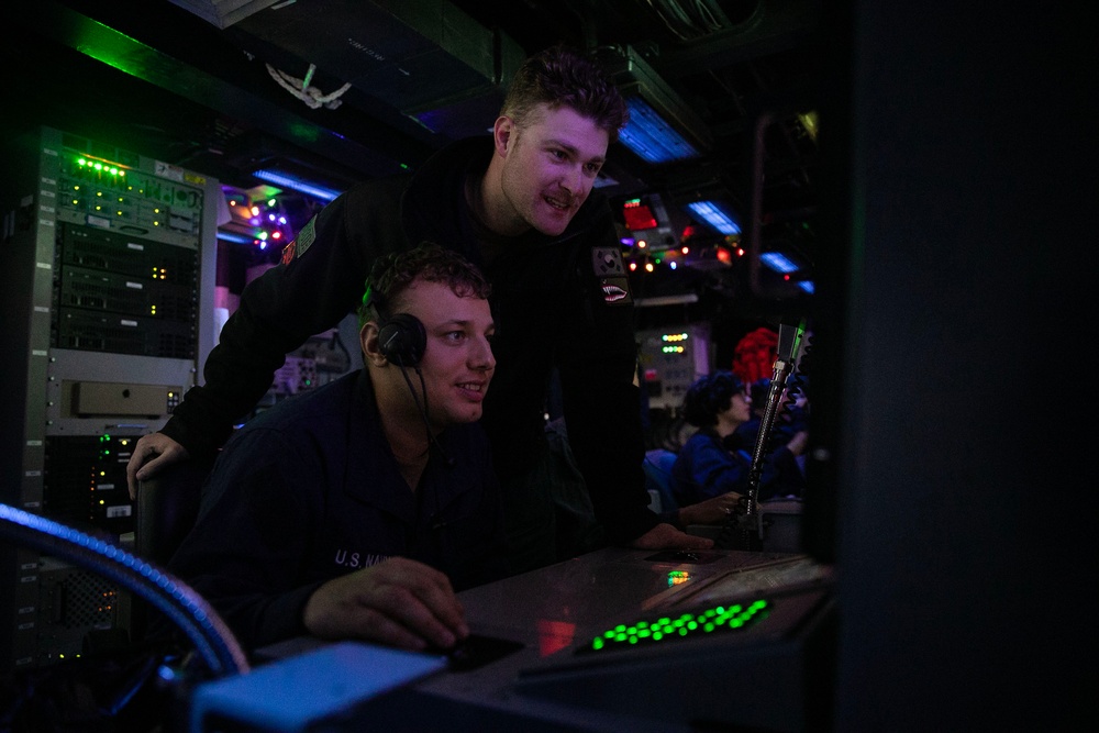 USS Wayne E. Meyer conducts operations in the U.S. Central Command area of responsibility as part of the Nimitz Carrier Strike Group