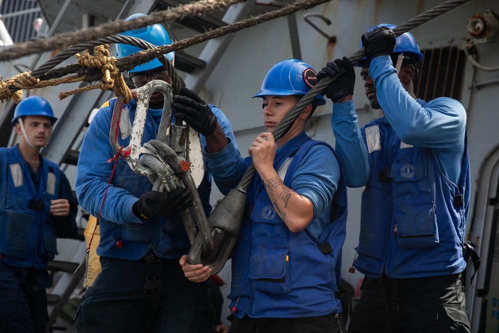 USS Wayne E. Meyer conducts operations in the U.S. Central Command area of responsibility as part of the Nimitz Carrier Strike Group