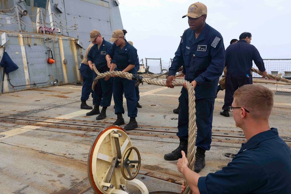 USS FORREST SHERMAN (DDG 98) SEA AND ANCHOR.