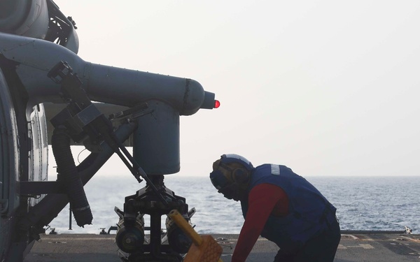 USS FORREST SHERMAN (DDG 98) FLIGHT OPS.