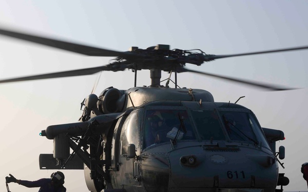 USS FORREST SHERMAN (DDG 98) FLIGHT OPS.