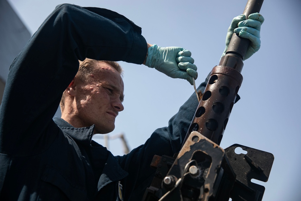 USS Wayne E. Meyer conducts operations in the U.S. Central Command area of responsibility as part of the Nimitz Carrier Strike Group