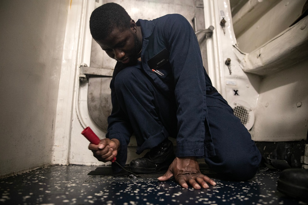 USS Wayne E. Meyer conducts operations in the U.S. Central Command area of responsibility as part of the Nimitz Carrier Strike Group