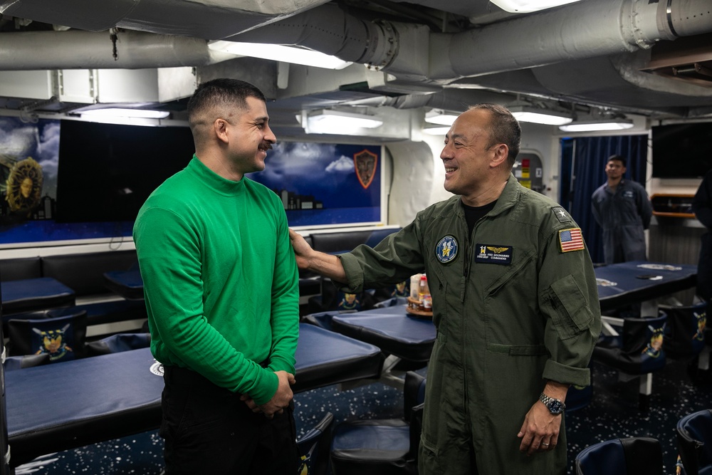 USS Wayne E. Meyer conducts operations in the U.S. Central Command area of responsibility as part of the Nimitz Carrier Strike Group