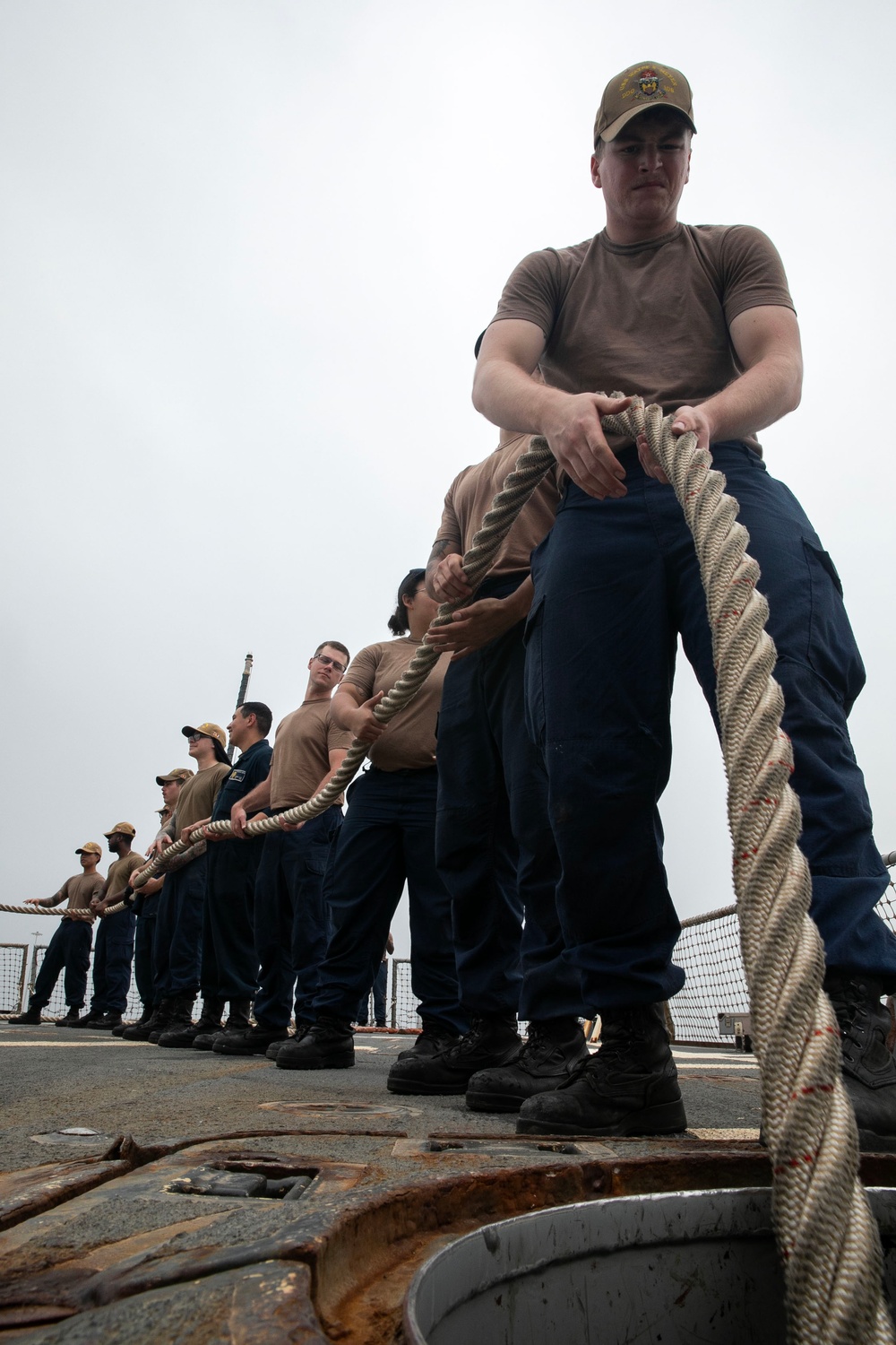 USS Wayne E. Meyer conducts operations in the U.S. Central Command area of responsibility as part of the Nimitz Carrier Strike Group