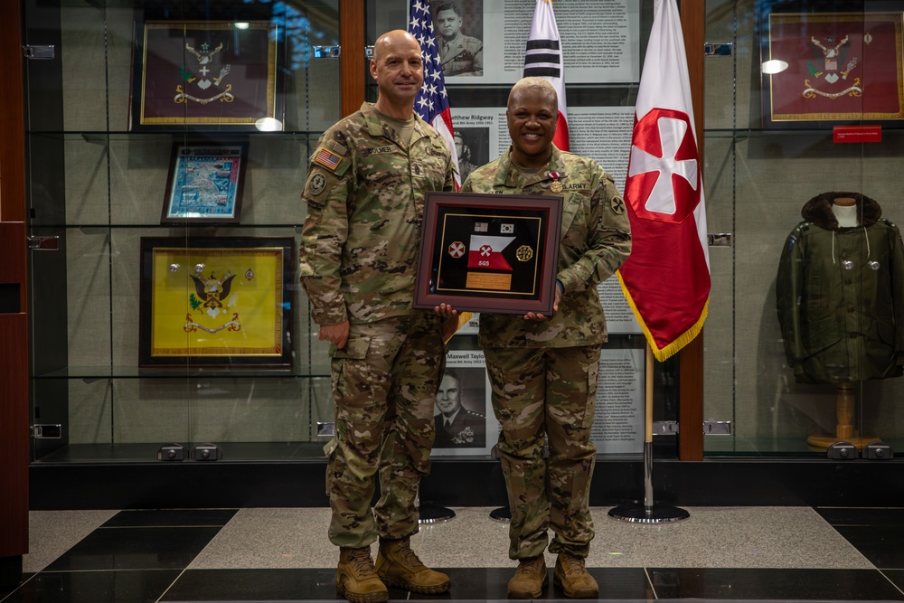 1st Sgt Chole Allen Frocking Ceremony