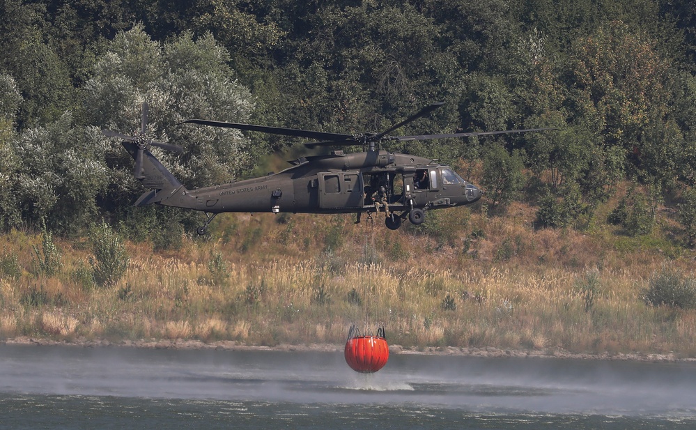 1st Armored Division Combat Aviation Brigade Conducts Aerial Fire Suppression Operations in Bulgaria