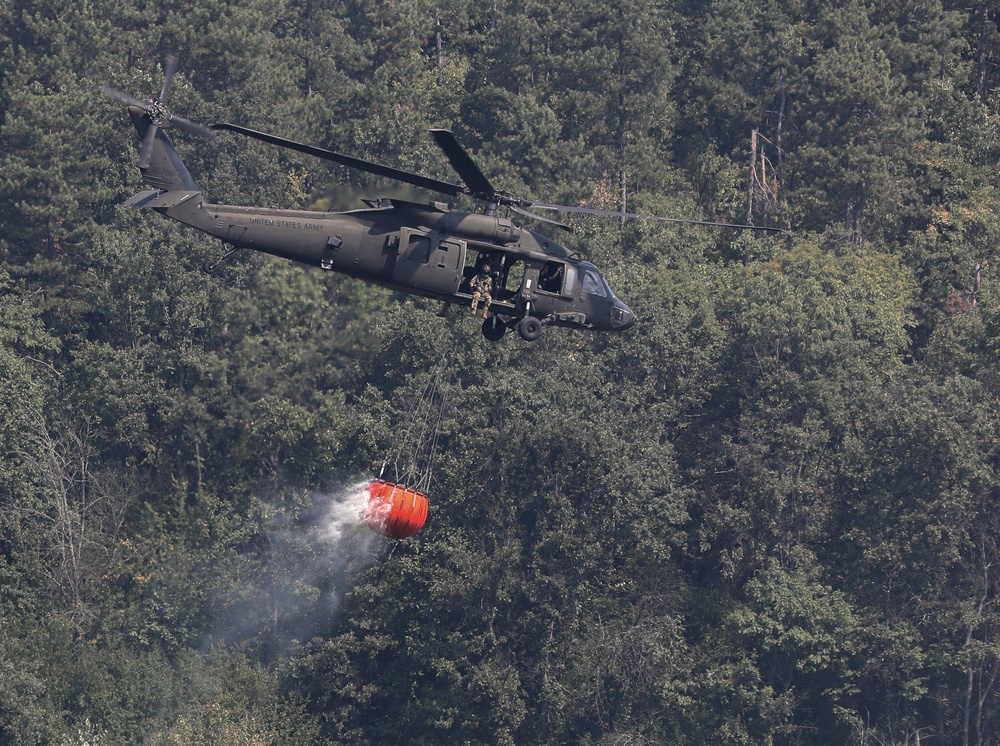 1st Armored Division Combat Aviation Brigade Conducts Aerial Fire Suppression Operations in Bulgaria