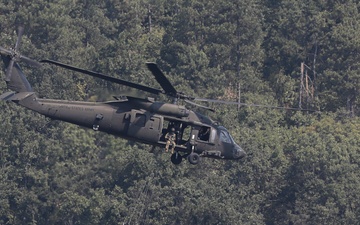 1st Armored Division Combat Aviation Brigade Conducts Aerial Fire Suppression Operations in Bulgaria