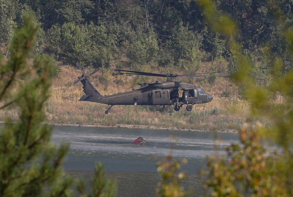 1st Armored Division Combat Aviation Brigade Conducts Aerial Fire Suppression Operations in Bulgaria