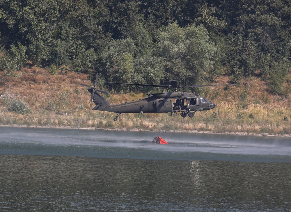 1st Armored Division Combat Aviation Brigade Conducts Aerial Fire Suppression Operations in Bulgaria