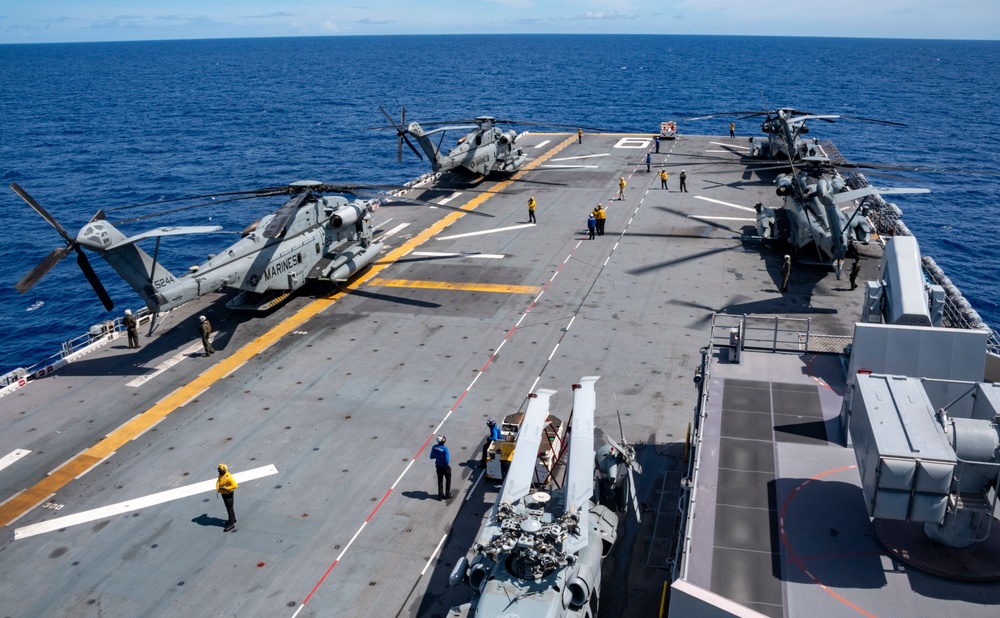 USS America (LHA 6) Conducts Flight Operations