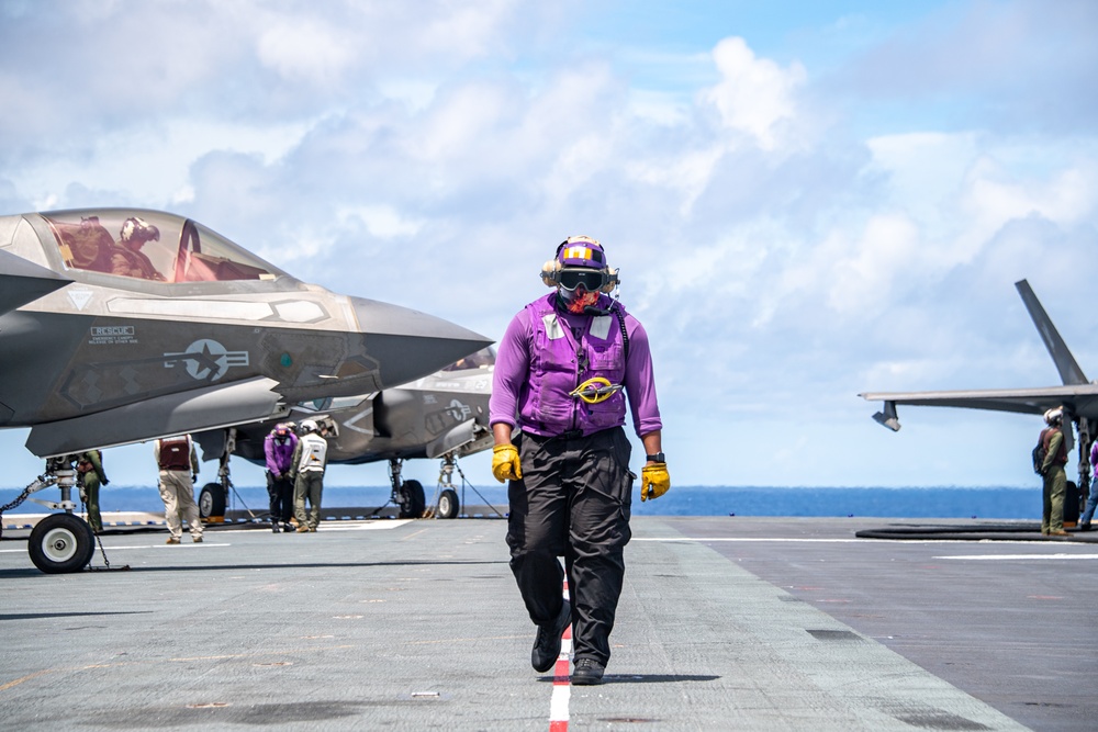 USS America (LHA 6) Conducts Flight Operations