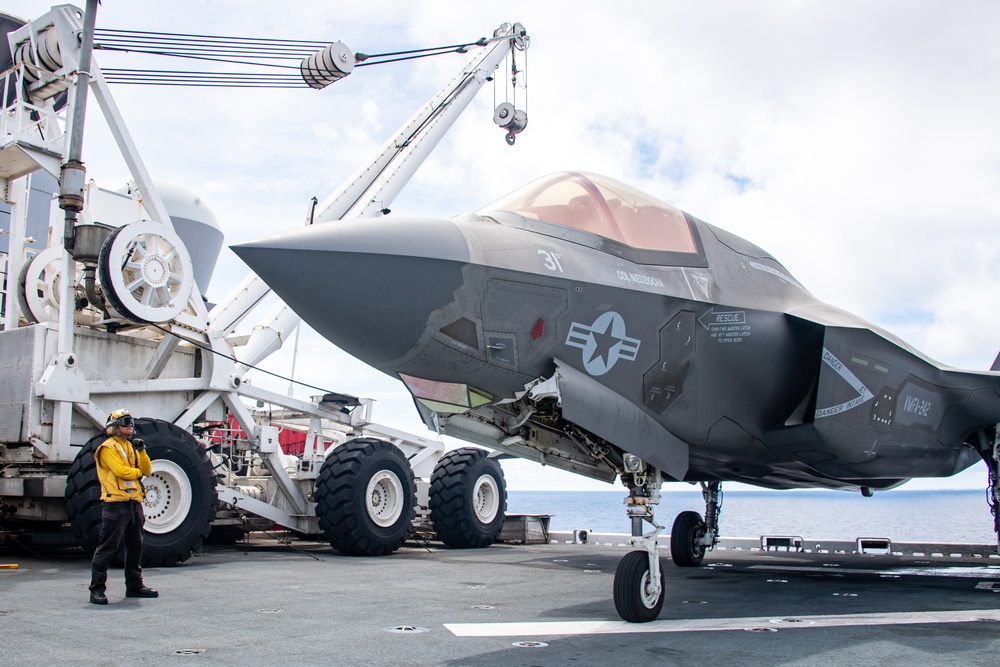 USS America (LHA 6) Conducts Flight Operations