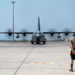 75th Expeditionary Airlift Squadron C-130 Takes Off for Mission Across Horn of Africa