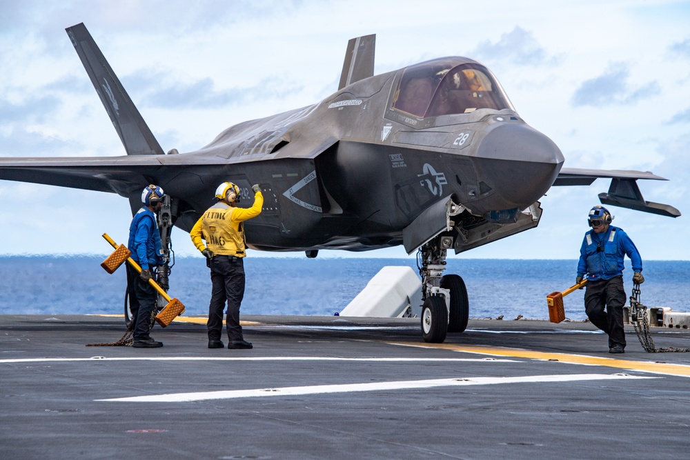 USS America (LHA 6) Conducts Flight Operations