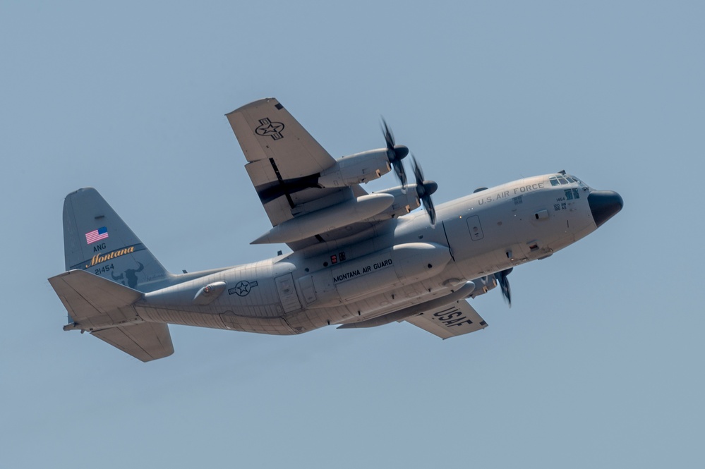 75th Expeditionary Airlift Squadron C-130 Takes Off for Mission Across Horn of Africa