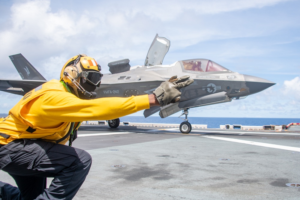 USS America (LHA 6) Conducts Flight Operations