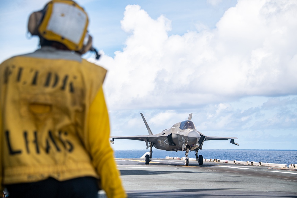 USS America (LHA 6) Conducts Flight Operations