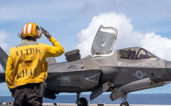USS America (LHA 6) Conducts Flight Operations