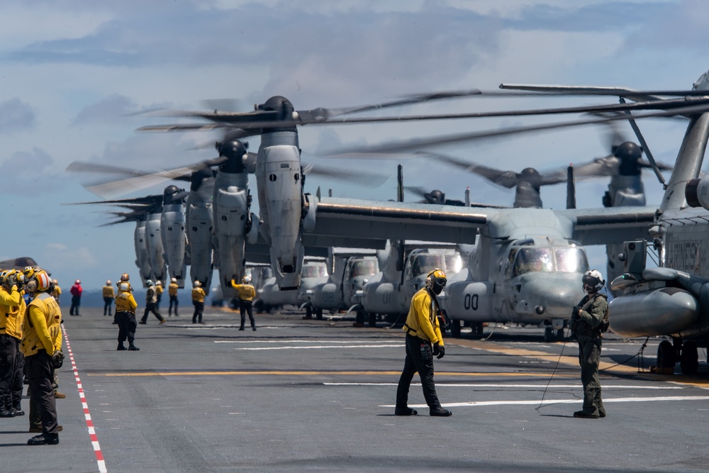 USS America (LHA 6) Conducts Flight Operations