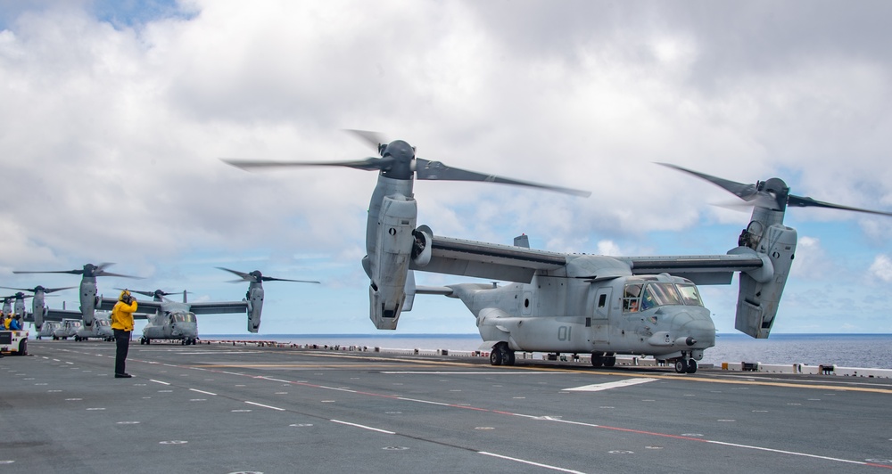 USS America (LHA 6) Conducts Flight Operations