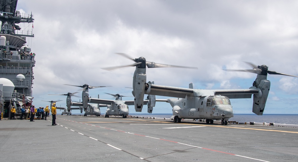 USS America (LHA 6) Conducts Flight Operations