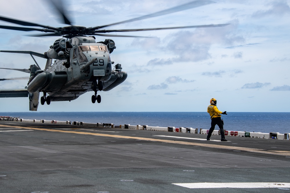 USS America (LHA 6) Conducts Flight Operations