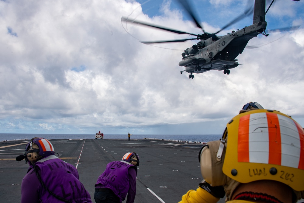 USS America (LHA 6) Conducts Flight Operations