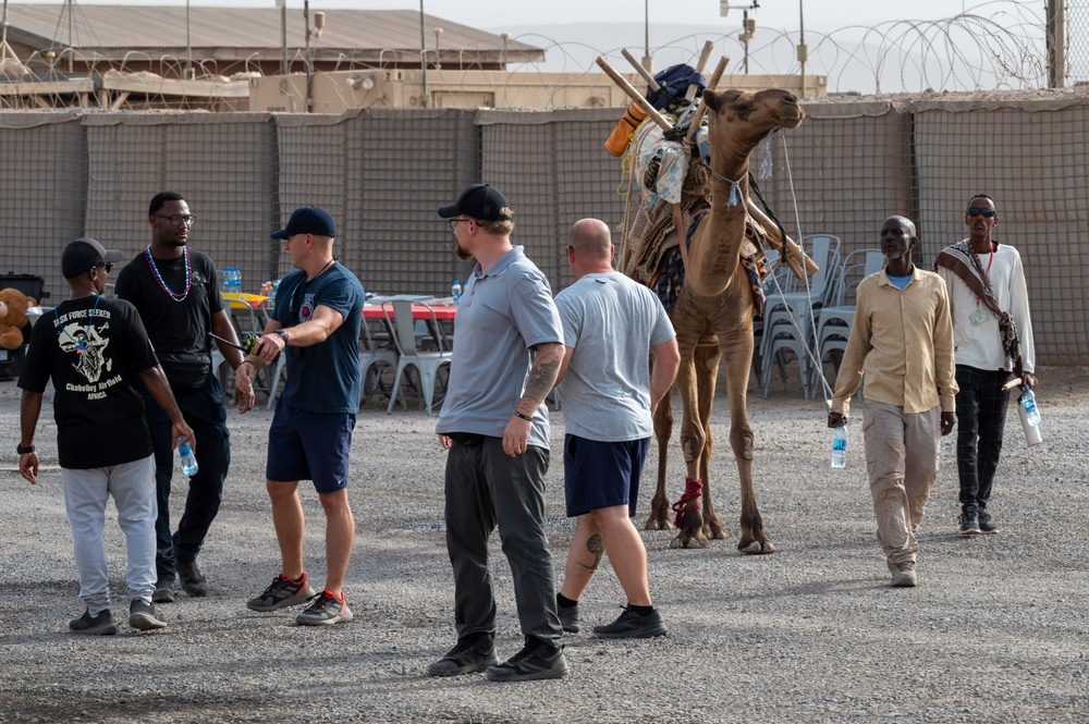 776th Expeditionary Air Base Squadron Hosts Independence Day Celebration at Chabelley Airfield