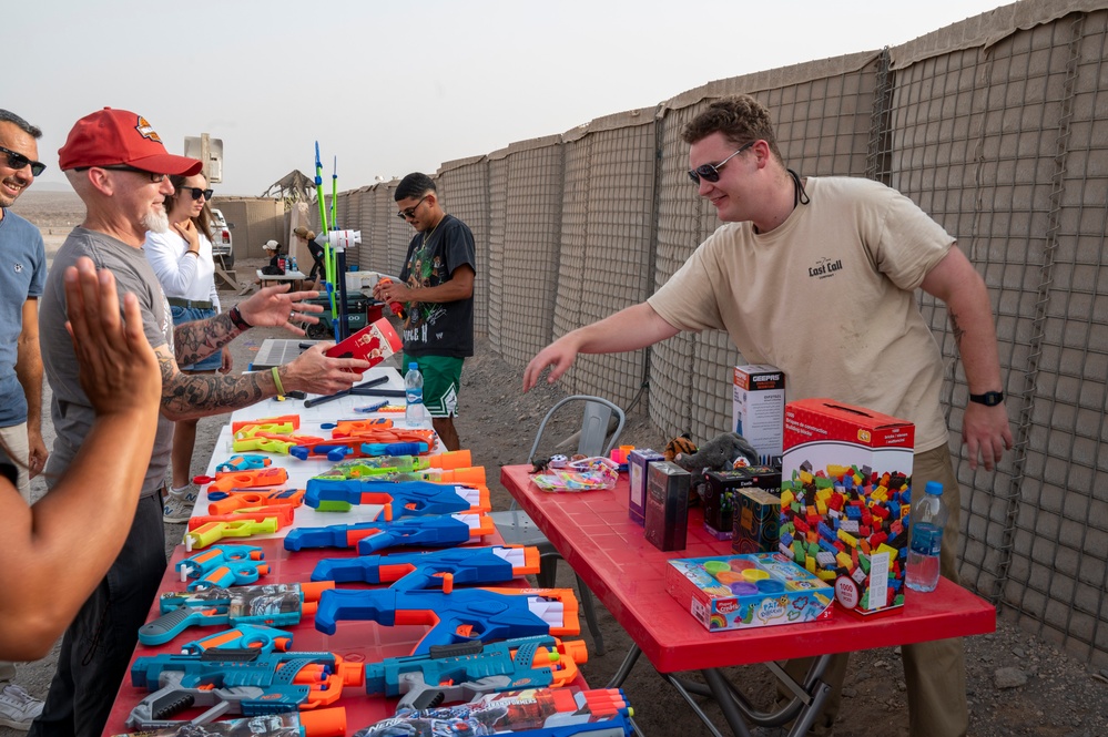 776th Expeditionary Air Base Squadron Hosts Independence Day Celebration at Chabelley Airfield
