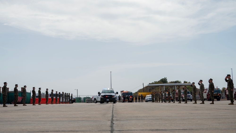U.S. Marines honor fallen service member