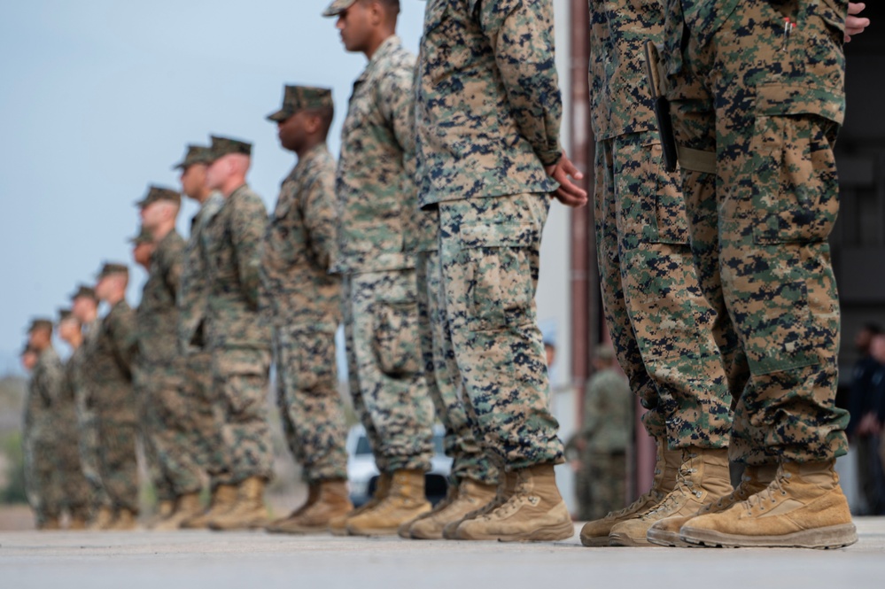 U.S. Marines honor fallen service member